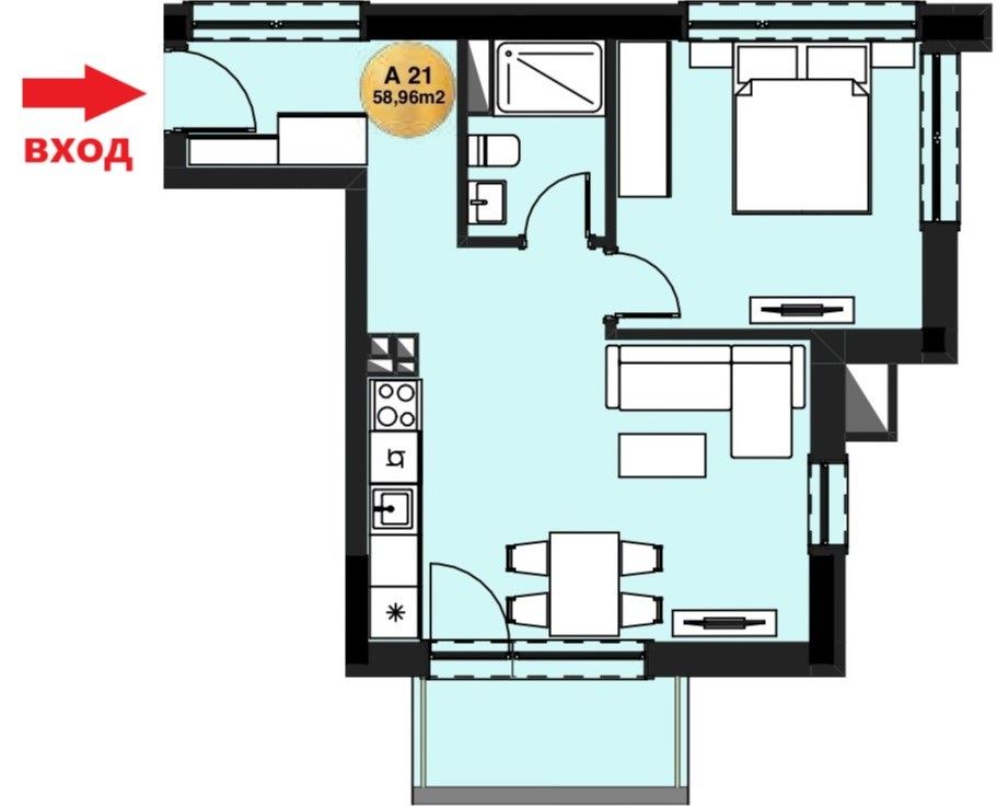 Проект кв. 7-ми 11-ти км. – ап. 21 - 0