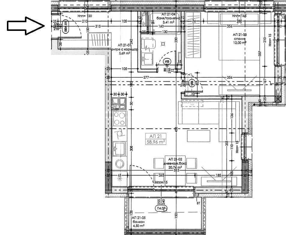 Проект кв. 7-ми 11-ти км. – ап. 21 - 0