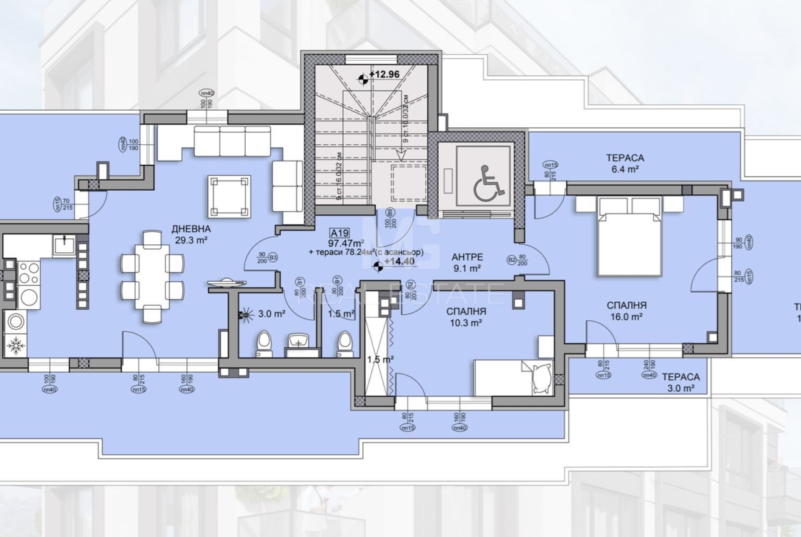 LEA RESIDENCE - бл.7 - ап.19 - 0
