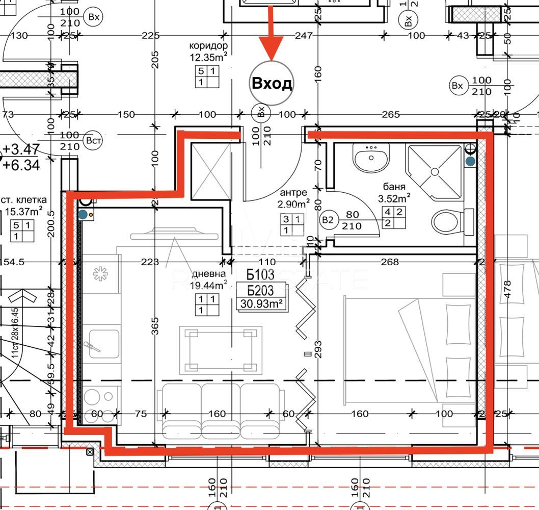 1-стаен, кв. Малинова долина - Б203 - 0