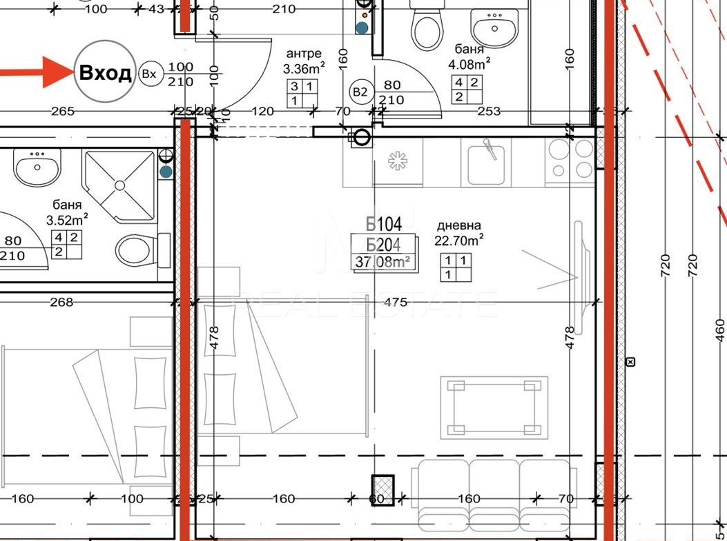 1-стаен, кв. Малинова долина - 0