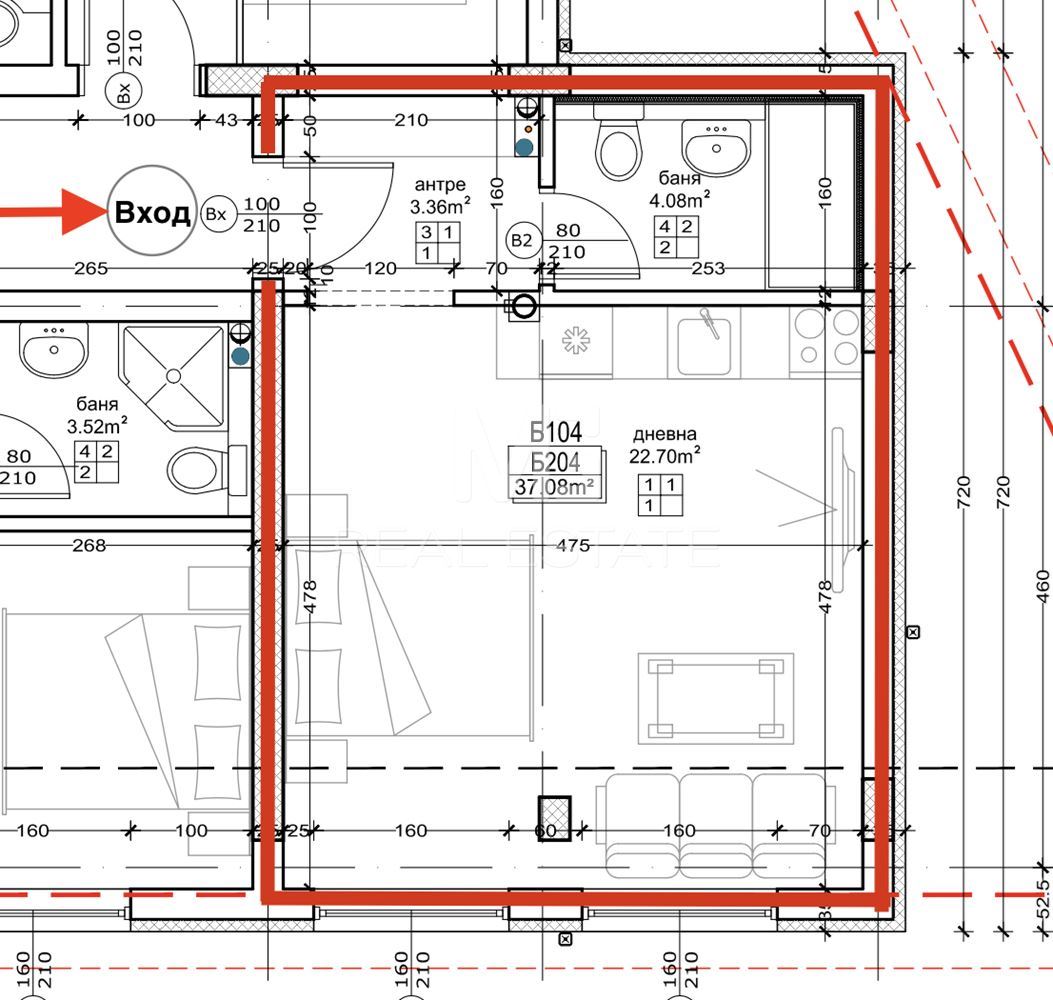 1-стаен, кв. Малинова долина - 0